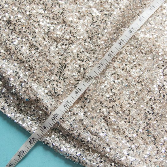 NEW Fashion Nova Luxe Gina Silver Sequin One Shoulder Thigh Slit Formal Dress 1X - Picture 8 of 10